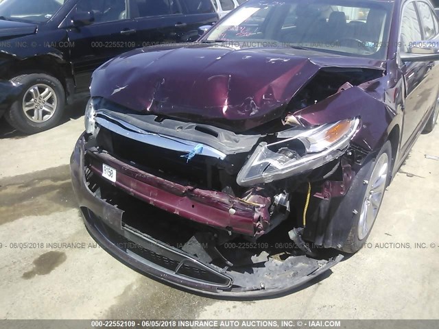 1FAHP2FW3BG111129 - 2011 FORD TAURUS LIMITED PURPLE photo 6