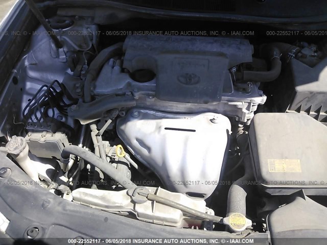 4T1BF1FK6CU185430 - 2012 TOYOTA CAMRY SE/LE/XLE 银色 照片 10