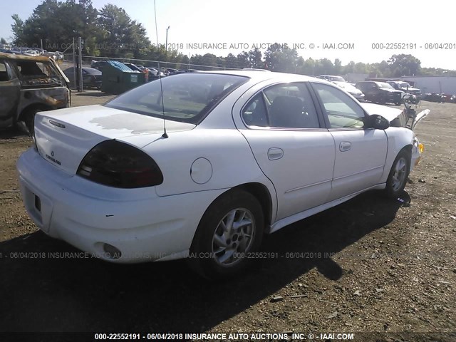 1G2NF52E34M536115 - 2004 PONTIAC GRAND AM SE1 WHITE photo 4