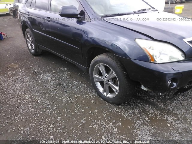 JTJHW31U560014583 - 2006 LEXUS RX 400 BLUE photo 6