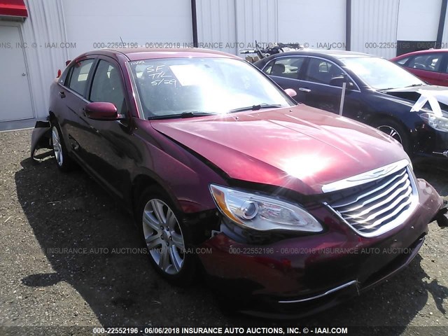 1C3CCBBB7DN611865 - 2013 CHRYSLER 200 TOURING RED photo 1