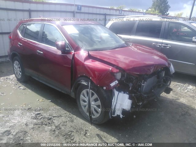 5N1AT2MT4HC811270 - 2017 NISSAN ROGUE S/SL RED photo 1