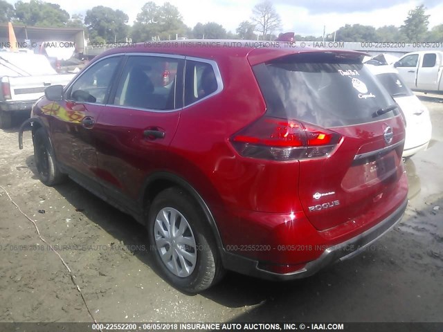 5N1AT2MT4HC811270 - 2017 NISSAN ROGUE S/SL RED photo 3