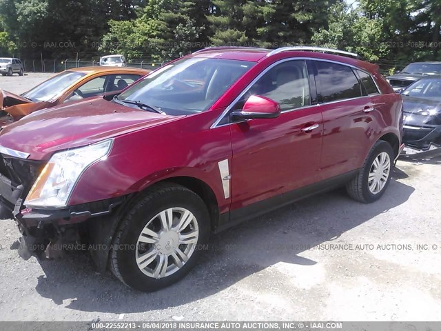 3GYFNAEY8AS522573 - 2010 CADILLAC SRX LUXURY COLLECTION RED photo 2