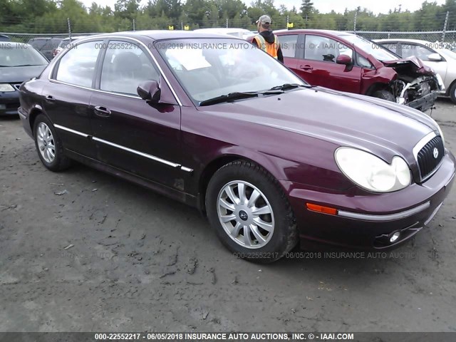 KMHWF35H45A095667 - 2005 HYUNDAI SONATA GLS/LX MAROON photo 1