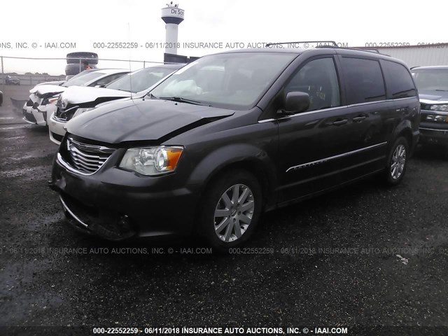 2C4RC1BGXFR588275 - 2015 CHRYSLER TOWN & COUNTRY TOURING GRAY photo 2