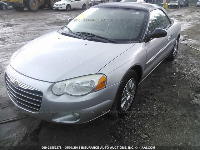 1C3EL55R64N239342 - 2004 CHRYSLER SEBRING LXI SILVER photo 2