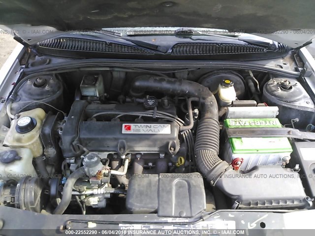 1G8ZY12772Z288026 - 2002 SATURN SC2 SILVER photo 10
