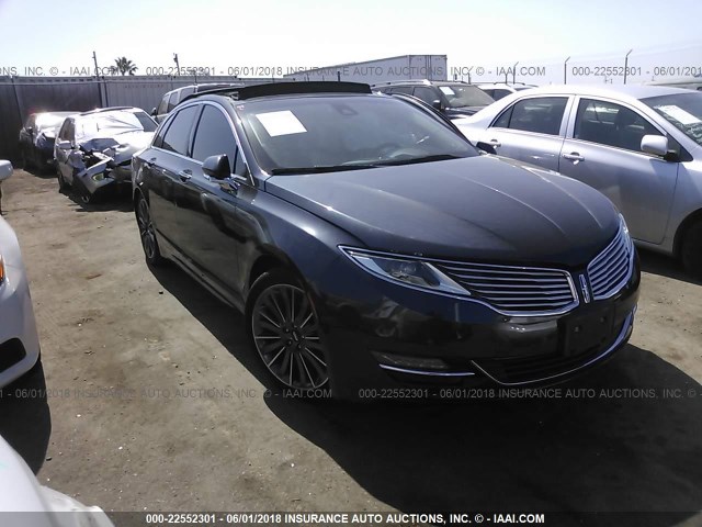 3LN6L2LUXER820438 - 2014 LINCOLN MKZ HYBRID GRAY photo 1