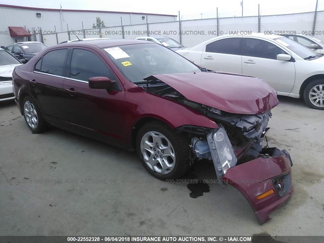 3FAHP0HA3AR248844 - 2010 FORD FUSION SE RED photo 1