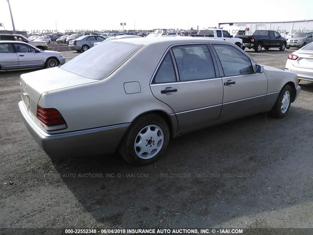 WDBGA43E8PA095436 - 1993 MERCEDES-BENZ 400 SEL 米色 照片 4