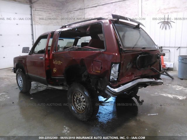 1GNCT18Z8L8134152 - 1990 CHEVROLET BLAZER S10 BURGUNDY photo 6