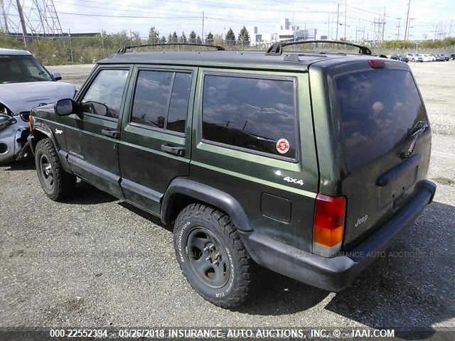 1J4FJ68S9WL157852 - 1998 JEEP CHEROKEE SPORT/CLASSIC Zielony zdjęcie 3