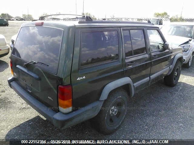 1J4FJ68S9WL157852 - 1998 JEEP CHEROKEE SPORT/CLASSIC Zielony zdjęcie 4