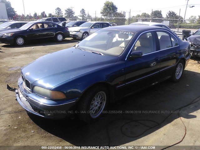 WBADM6341YGV03298 - 2000 BMW 528 I AUTOMATIC BLUE photo 2