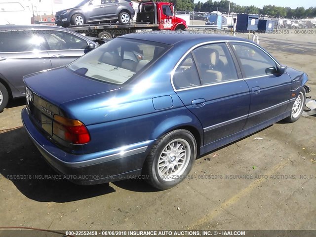 WBADM6341YGV03298 - 2000 BMW 528 I AUTOMATIC BLUE photo 4