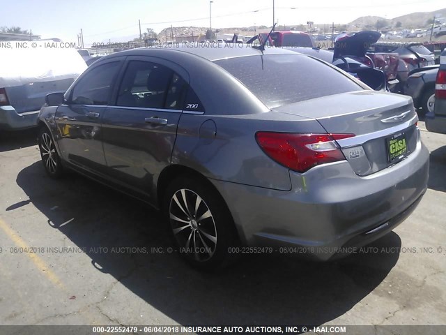 1C3CCBBB5DN575481 - 2013 CHRYSLER 200 TOURING GRAY photo 3