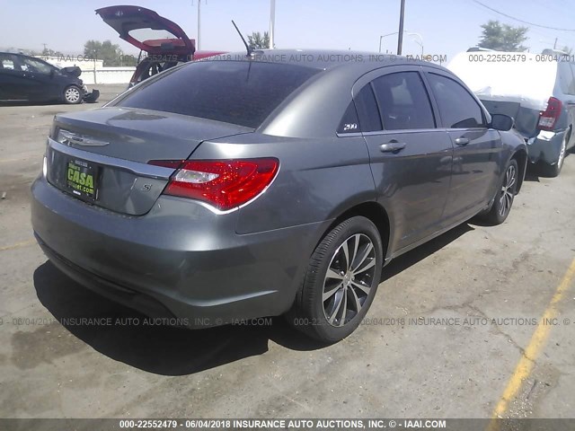 1C3CCBBB5DN575481 - 2013 CHRYSLER 200 TOURING GRAY photo 4