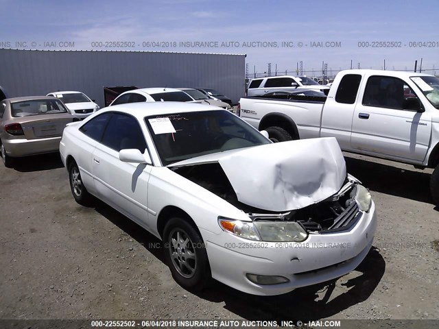 2T1CE22P32C013340 - 2002 TOYOTA CAMRY SOLARA SE WHITE photo 1