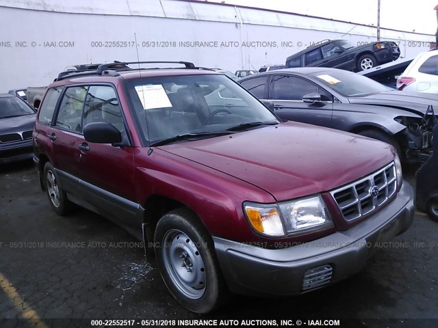 JF1SF6553WG700163 - 1998 SUBARU FORESTER S RED photo 1