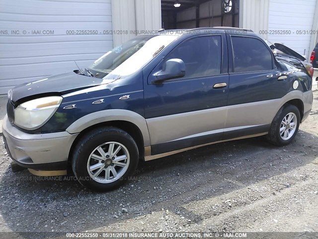 3G5DA03E34S515957 - 2004 BUICK RENDEZVOUS CX/CXL BLUE photo 2