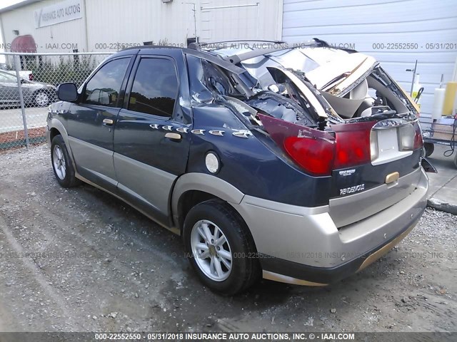 3G5DA03E34S515957 - 2004 BUICK RENDEZVOUS CX/CXL BLUE photo 3