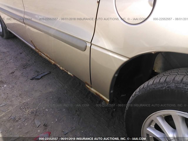 2FMZA51401BA89289 - 2001 FORD WINDSTAR LX GOLD photo 6