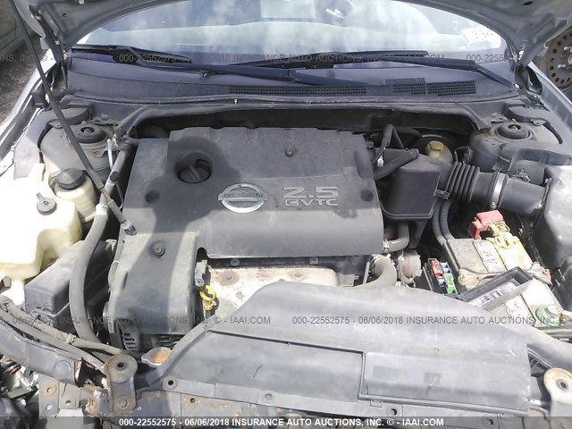 1N4AL11D36N330767 - 2006 NISSAN ALTIMA S/SL SILVER photo 10