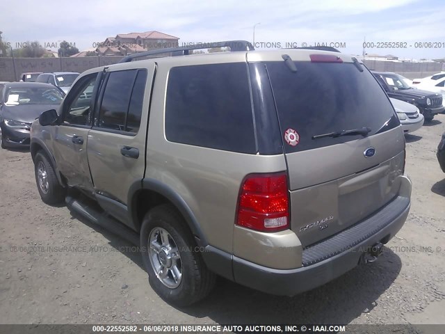 1FMZU63K83ZA78503 - 2003 FORD EXPLORER XLT/XLT SPORT/NBX GOLD photo 3