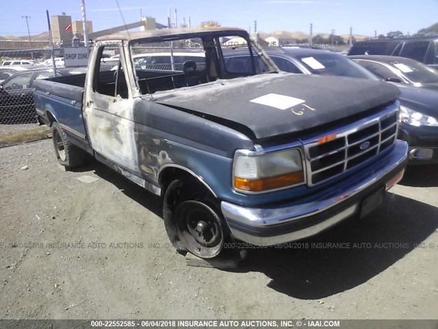 2FTHF25G2PCB05094 - 1993 FORD F250 BLUE photo 1