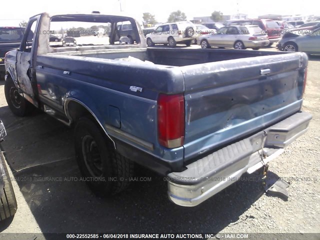 2FTHF25G2PCB05094 - 1993 FORD F250 BLUE photo 3