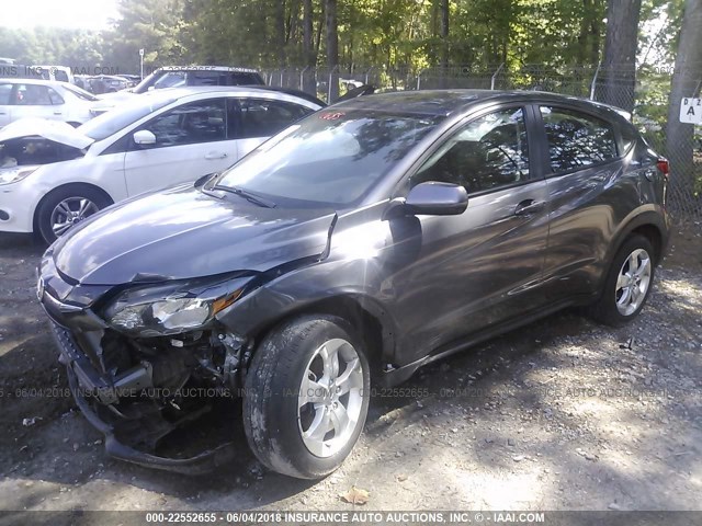 3CZRU5H30GM714414 - 2016 HONDA HR-V LX GRAY photo 2