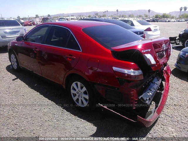 JTNBB46K073029120 - 2007 TOYOTA CAMRY NEW GENERAT HYBRID RED photo 3