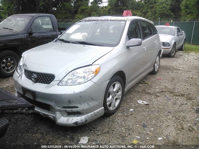 2T1KR38E83C056570 - 2003 TOYOTA COROLLA MATRIX XR SILVER photo 2