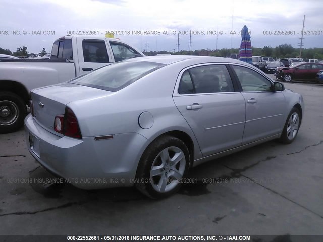 1G1ZG57B09F182194 - 2009 CHEVROLET MALIBU LS 银色 照片 4