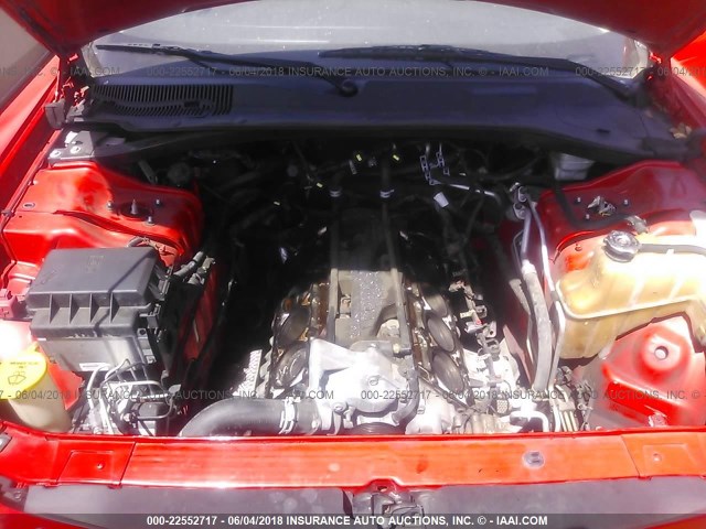 2B3KA53H47H847888 - 2007 DODGE CHARGER R/T RED photo 10