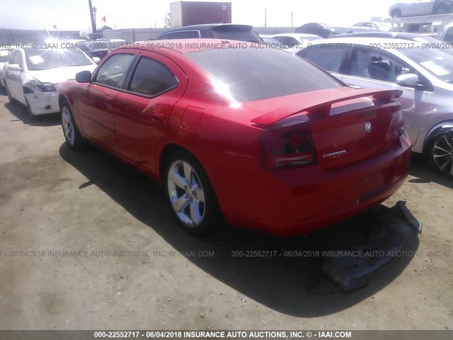 2B3KA53H47H847888 - 2007 DODGE CHARGER R/T RED photo 3