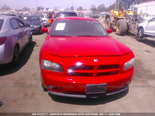 2B3KA53H47H847888 - 2007 DODGE CHARGER R/T RED photo 6