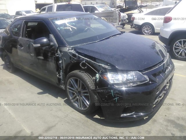 JTKJF5C71C3040382 - 2012 TOYOTA SCION TC BLACK photo 1