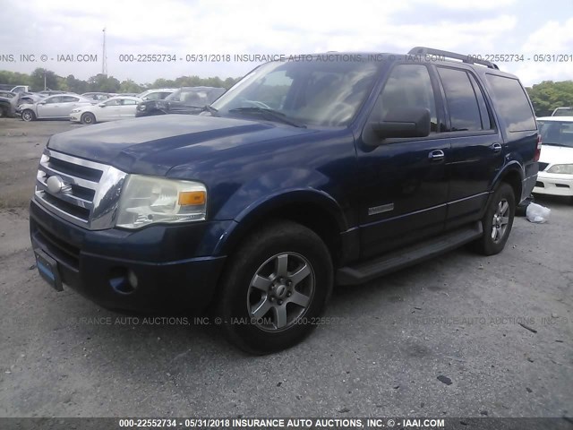 1FMFU15598LA81191 - 2008 FORD EXPEDITION XLT 蓝色 照片 2