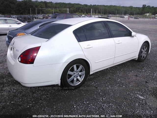 1N4BA41E36C818746 - 2006 NISSAN MAXIMA SE/SL WHITE photo 4