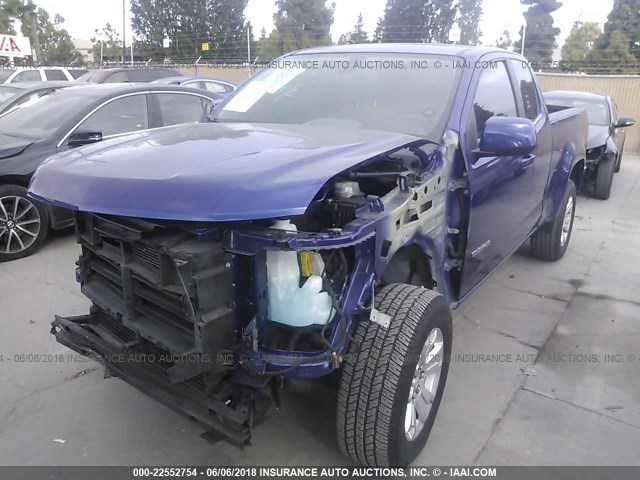 1GCHSCE34G1346722 - 2016 CHEVROLET COLORADO LT BLUE photo 2