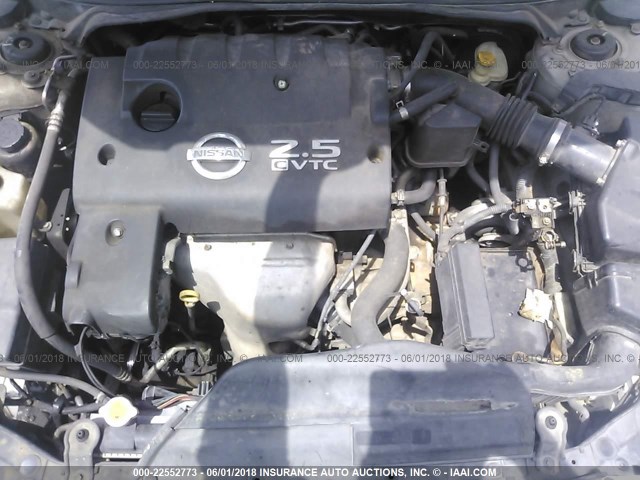 1N4AL11D05C161561 - 2005 NISSAN ALTIMA S/SL SILVER photo 10