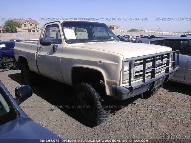 1GCEV14Z7HJ158234 - 1987 CHEVROLET V10 TAN photo 1