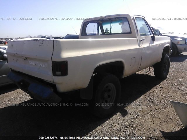 1GCEV14Z7HJ158234 - 1987 CHEVROLET V10 TAN photo 4