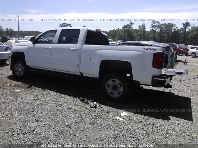 1GC1KVEG4GF146037 - 2016 CHEVROLET SILVERADO K2500 HEAVY DUTY LT WHITE photo 3