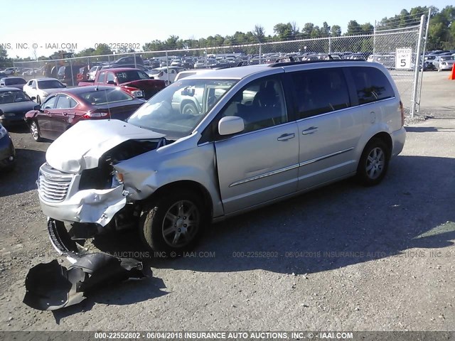 2A4RR5DG1BR718516 - 2011 CHRYSLER TOWN & COUNTRY TOURING SILVER photo 2
