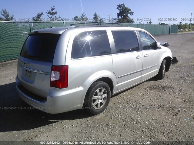 2A4RR5DG1BR718516 - 2011 CHRYSLER TOWN & COUNTRY TOURING SILVER photo 4