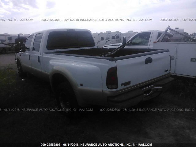 1FTWW32P13EB79127 - 2003 FORD F350 SUPER DUTY WHITE photo 3