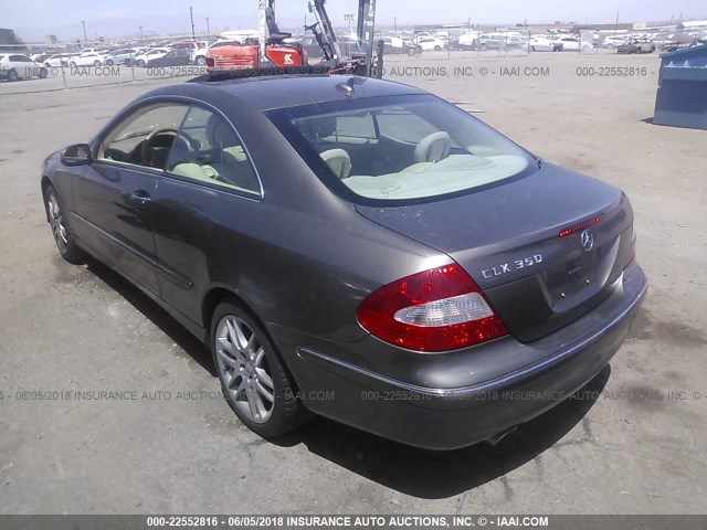 WDBTJ56H18F247880 - 2008 MERCEDES-BENZ CLK 350 TAN photo 3